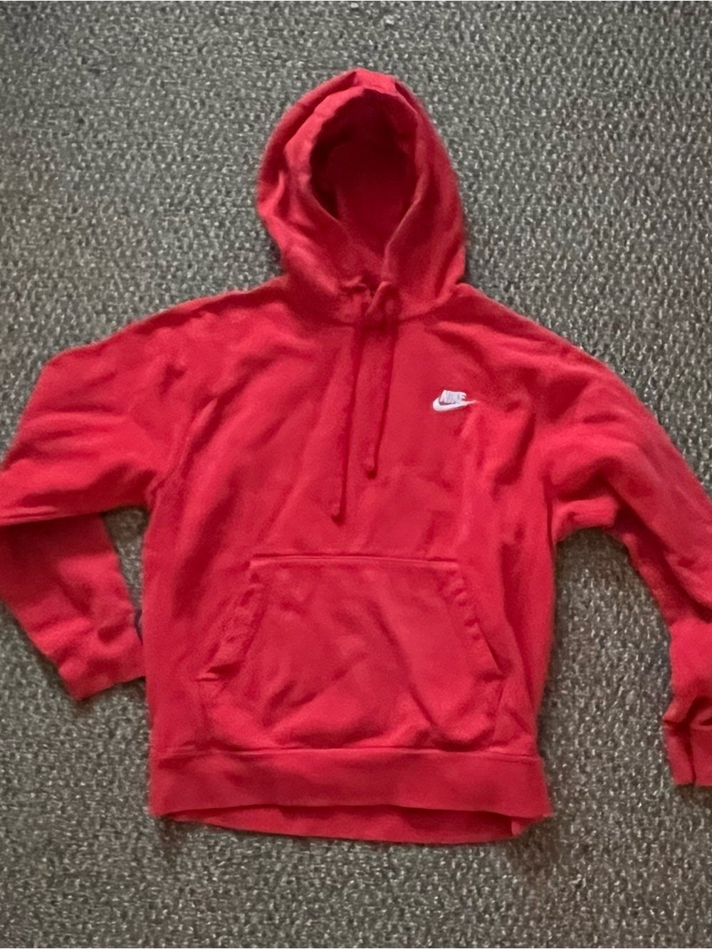Vintage Nike Red Men's Pullover Hoodie